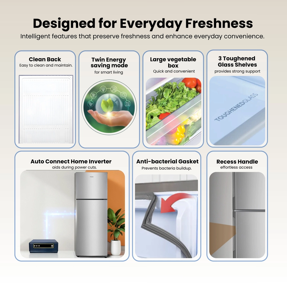 Double Door Fridge (235L - 275L) — Standard