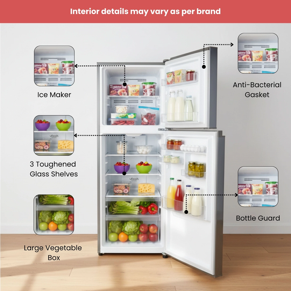 Double Door Fridge (235L - 275L) — Smart Inverter